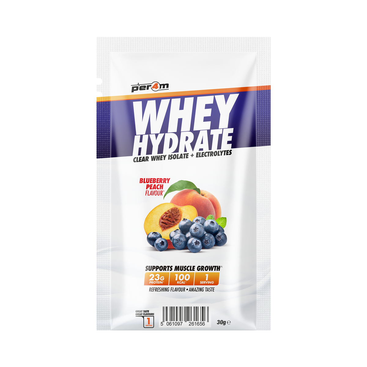 Per4m Whey Hydrate sachet Blueberry Peach