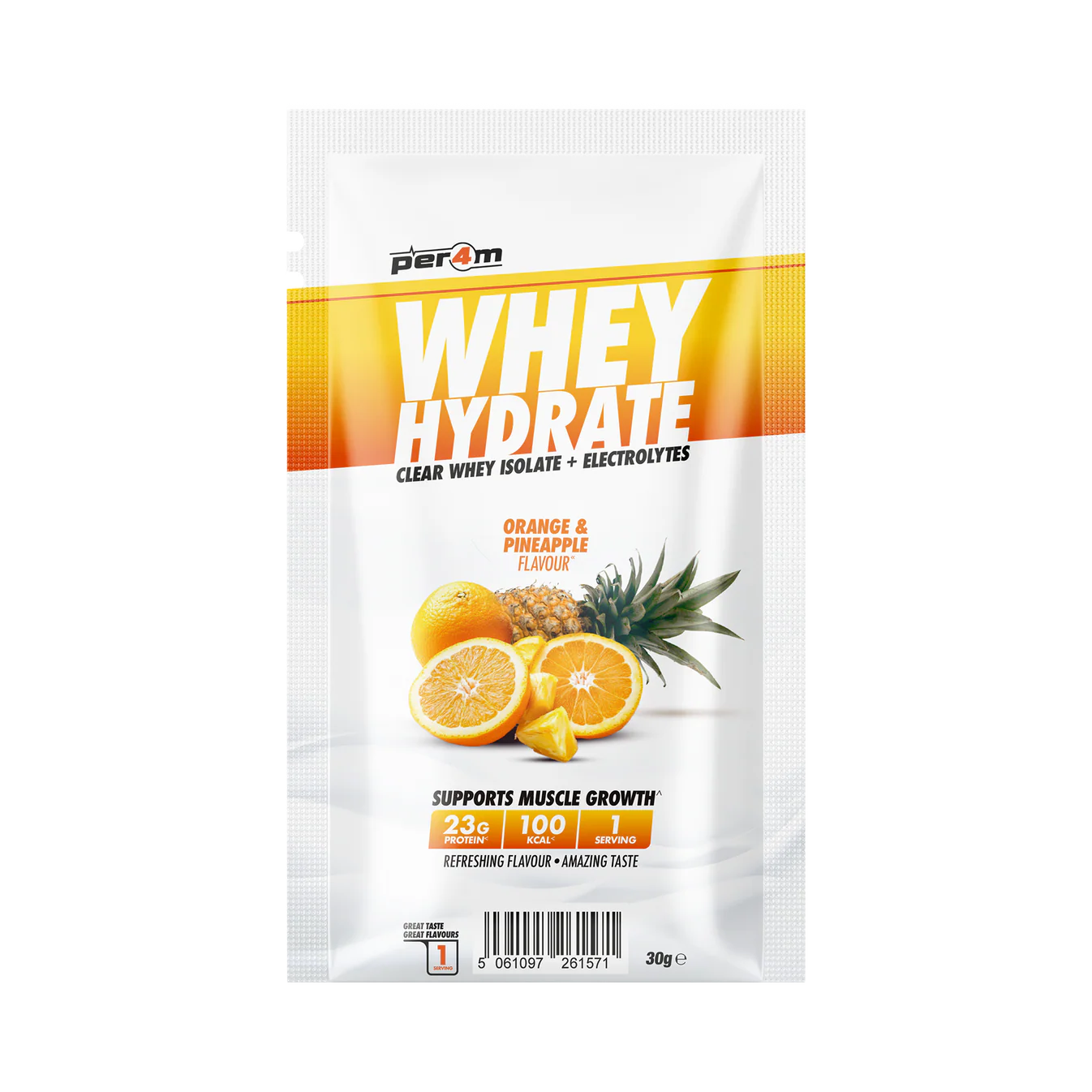 Per4m Whey Hydrate Sachet 30g Orange & Pineapple