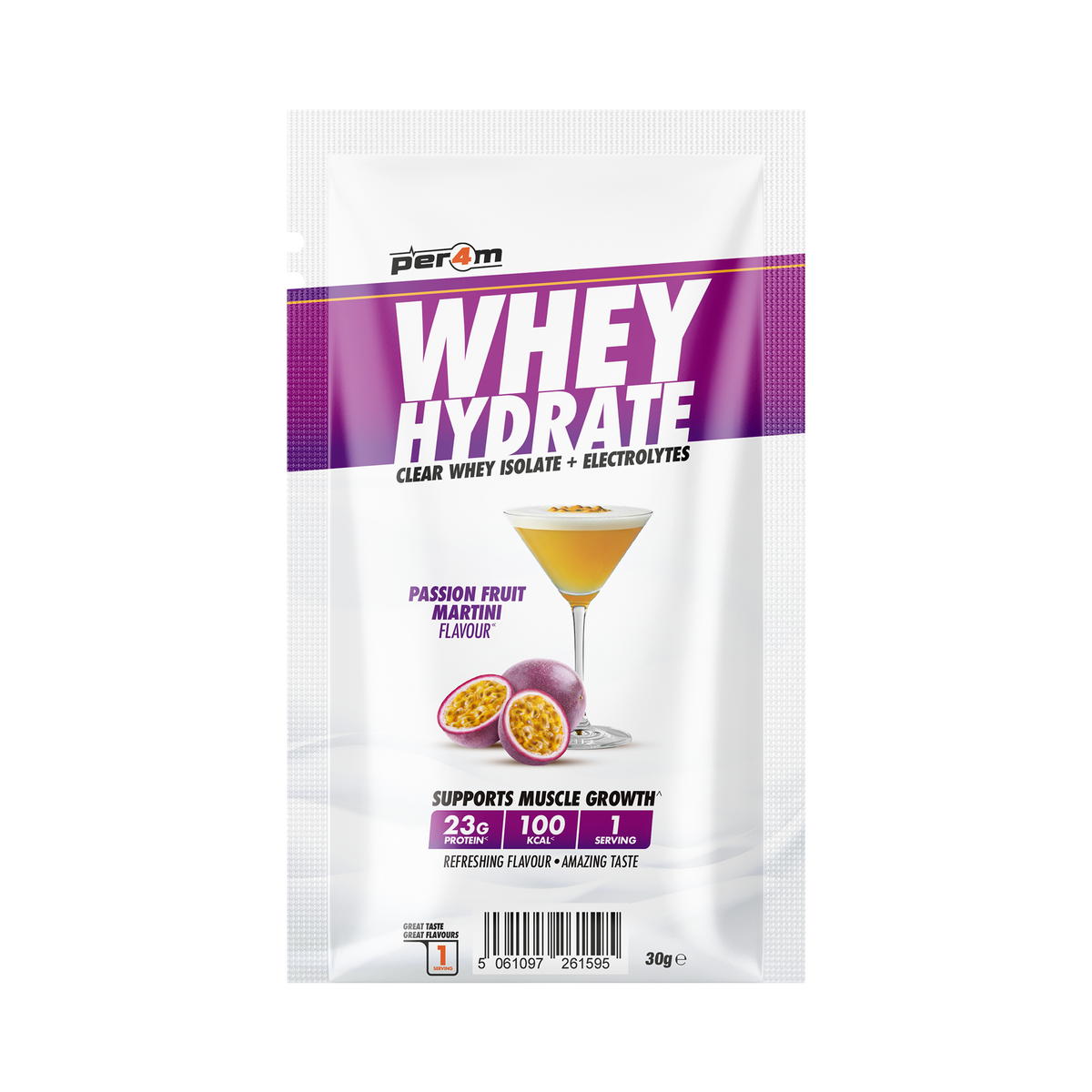 Per4m Whey Hydrate sachet Passionfruit Martini