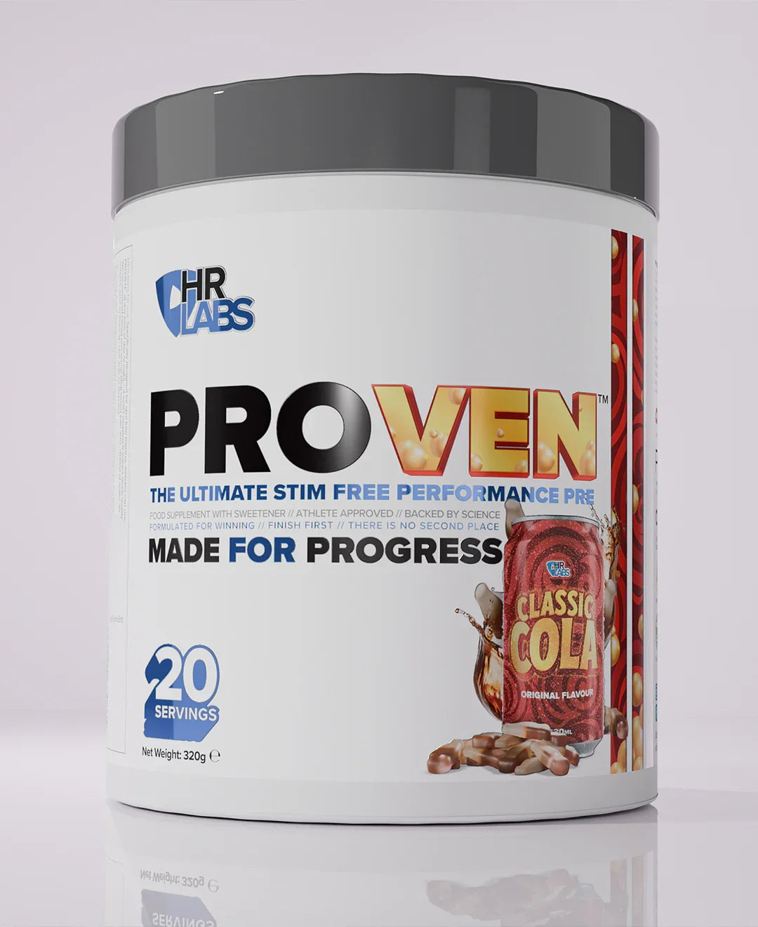 HR Labs Proven 320g Classic Cola stim-free pre-workout