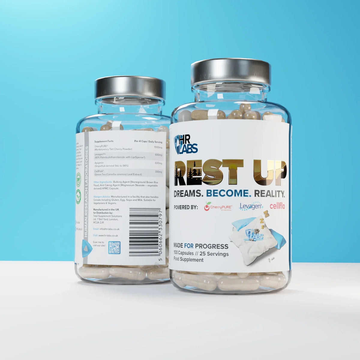 HR Labs Rest Up 120 Veg Caps