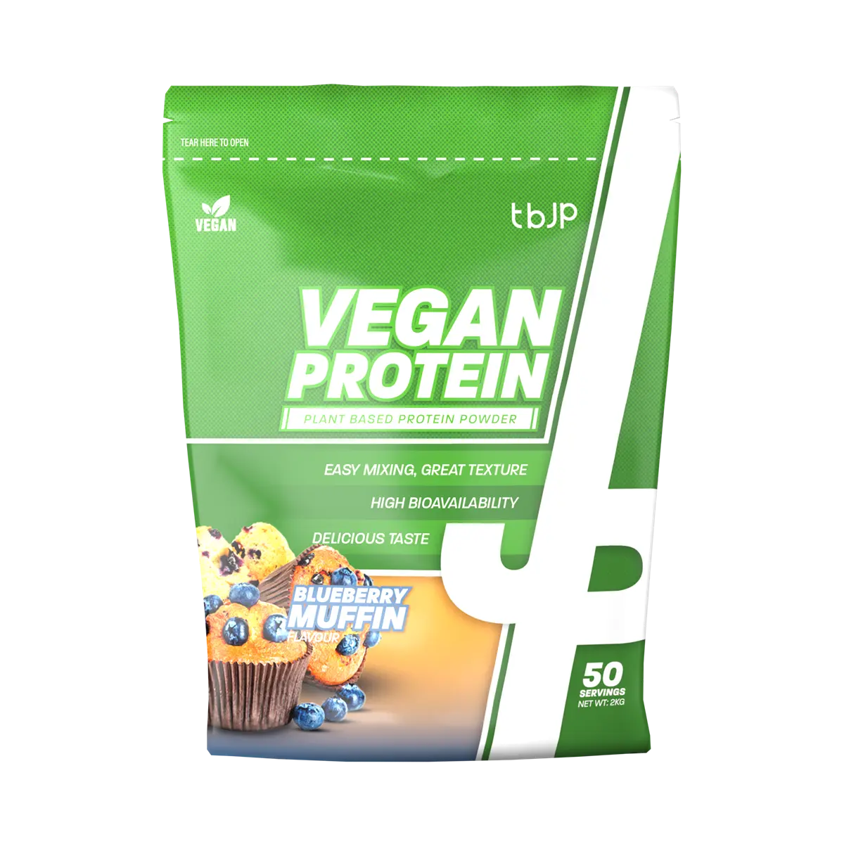 Trained By JP Vegan Protein Blueberry Muffin