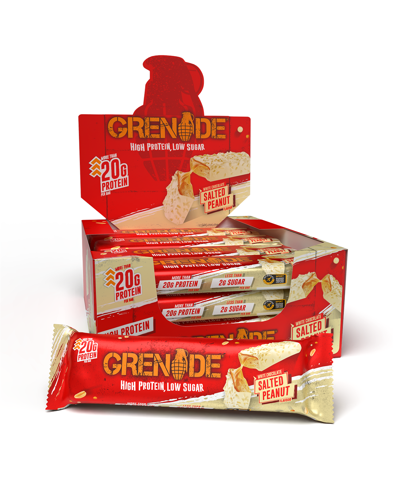 Grenade Protein Bar White Chocolate Salted Peanut