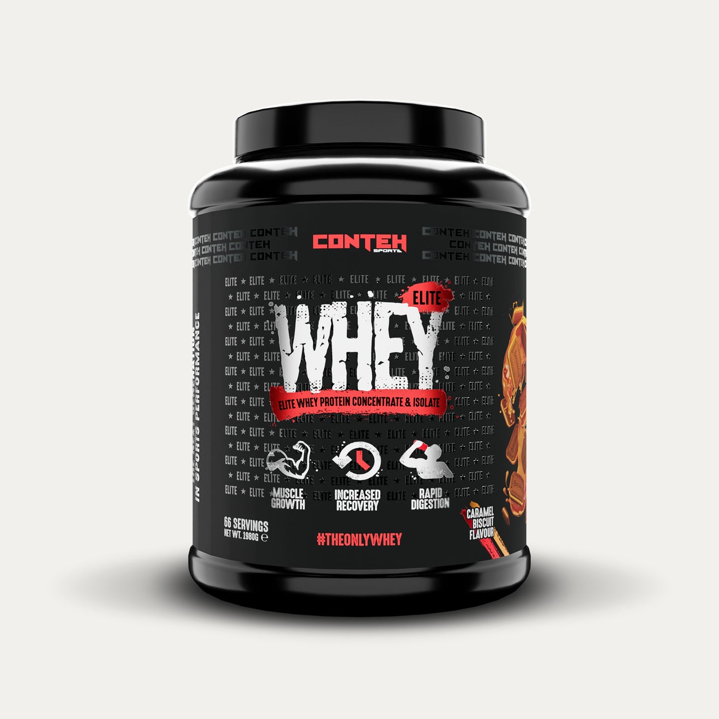 Conteh Sports Whey Elite Caramel Biscuit