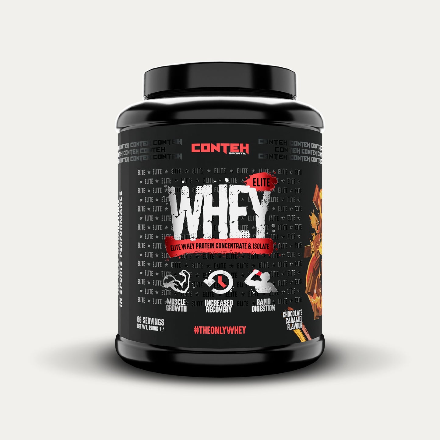 Conteh Sports Whey Elite Chocolate Caramel