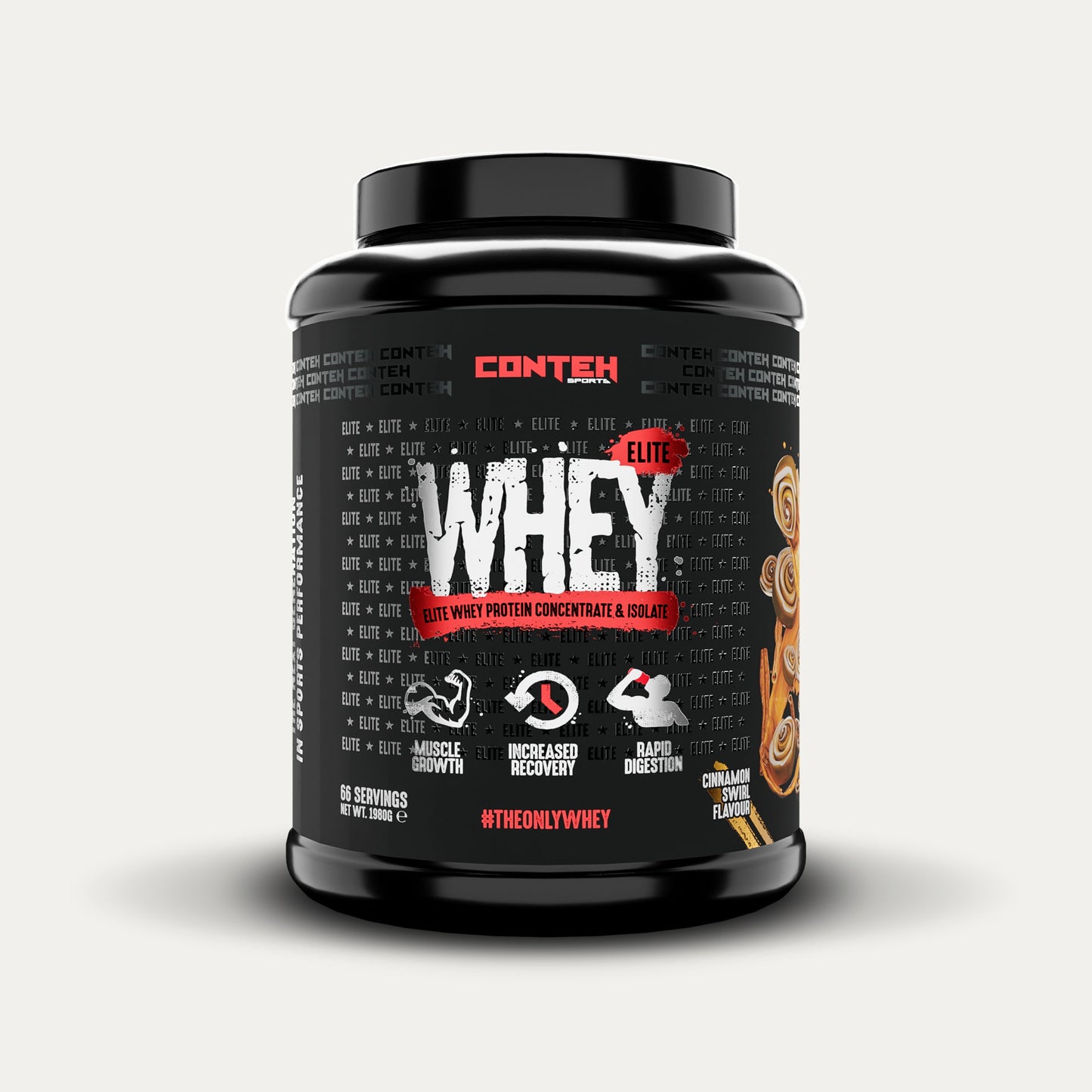 Conteh Sports Whey Elite Cinnamon Swirl