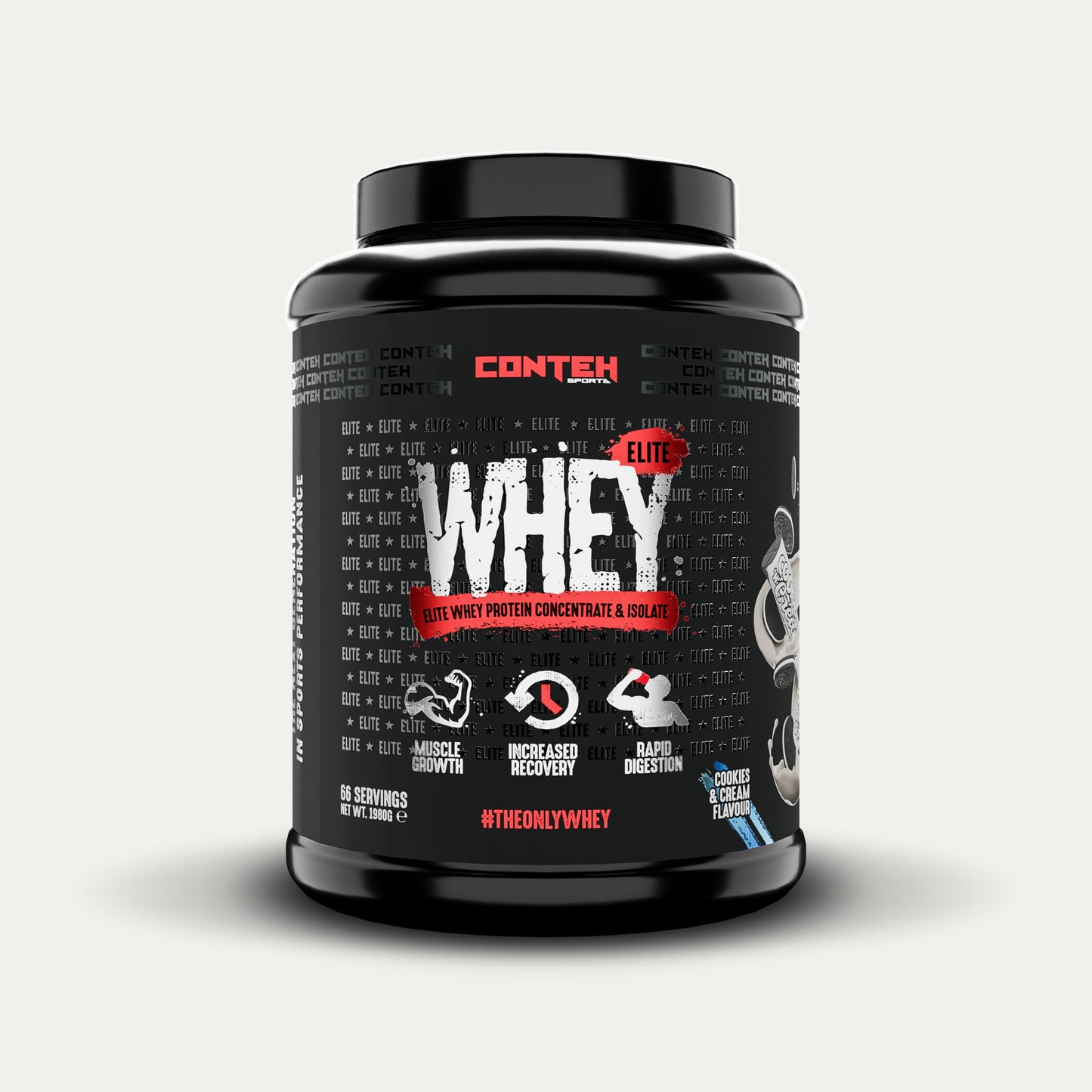 Conteh Sports Whey Elite Cookies and Cream