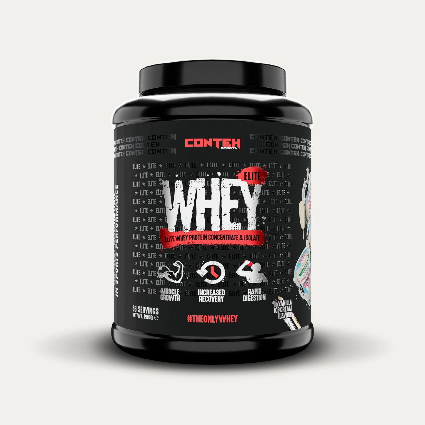 Conteh Sports Whey Elite Vanilla Ice Cream