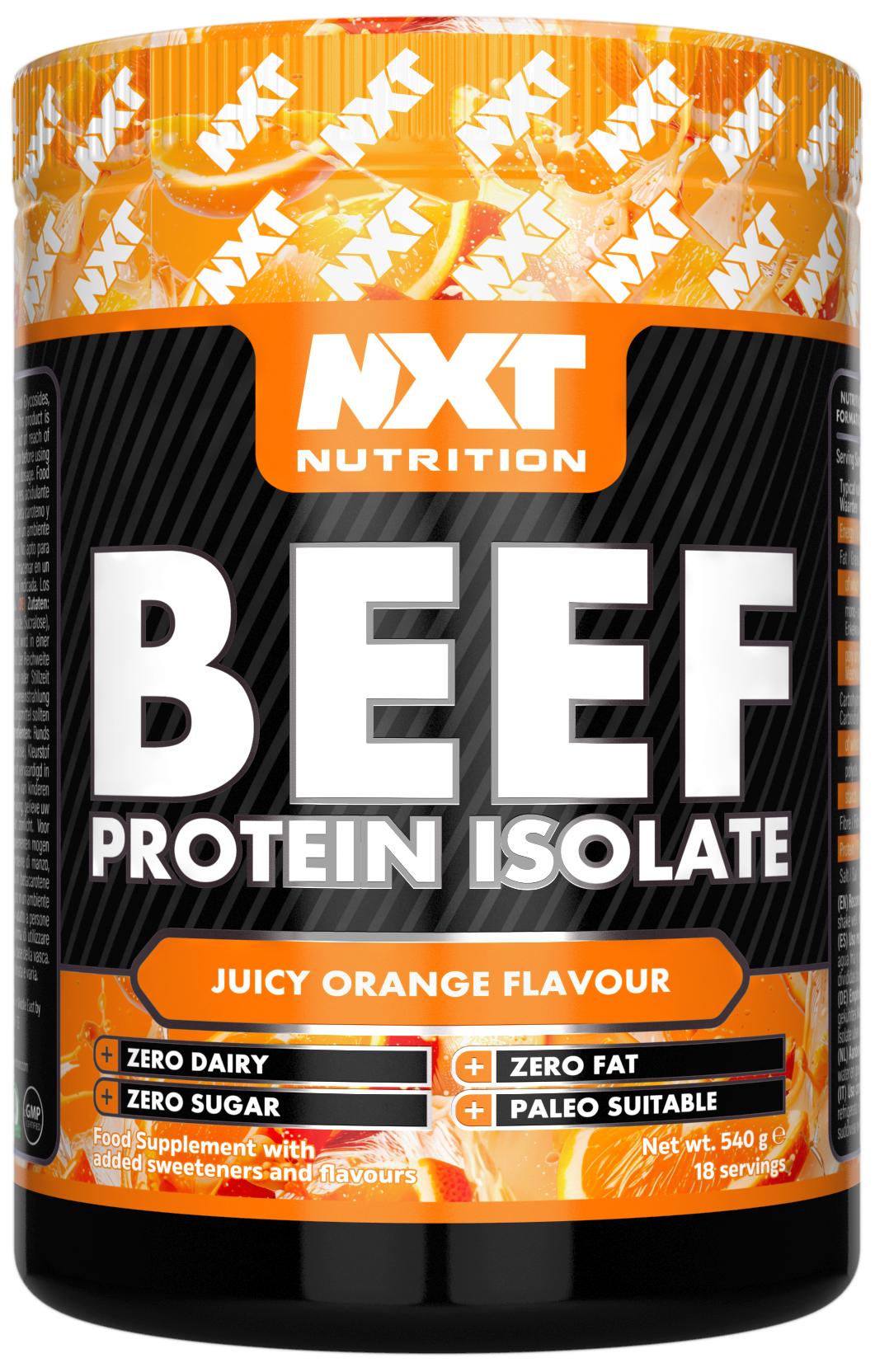 NXT Nutrition Beef Protein Isolate 540g