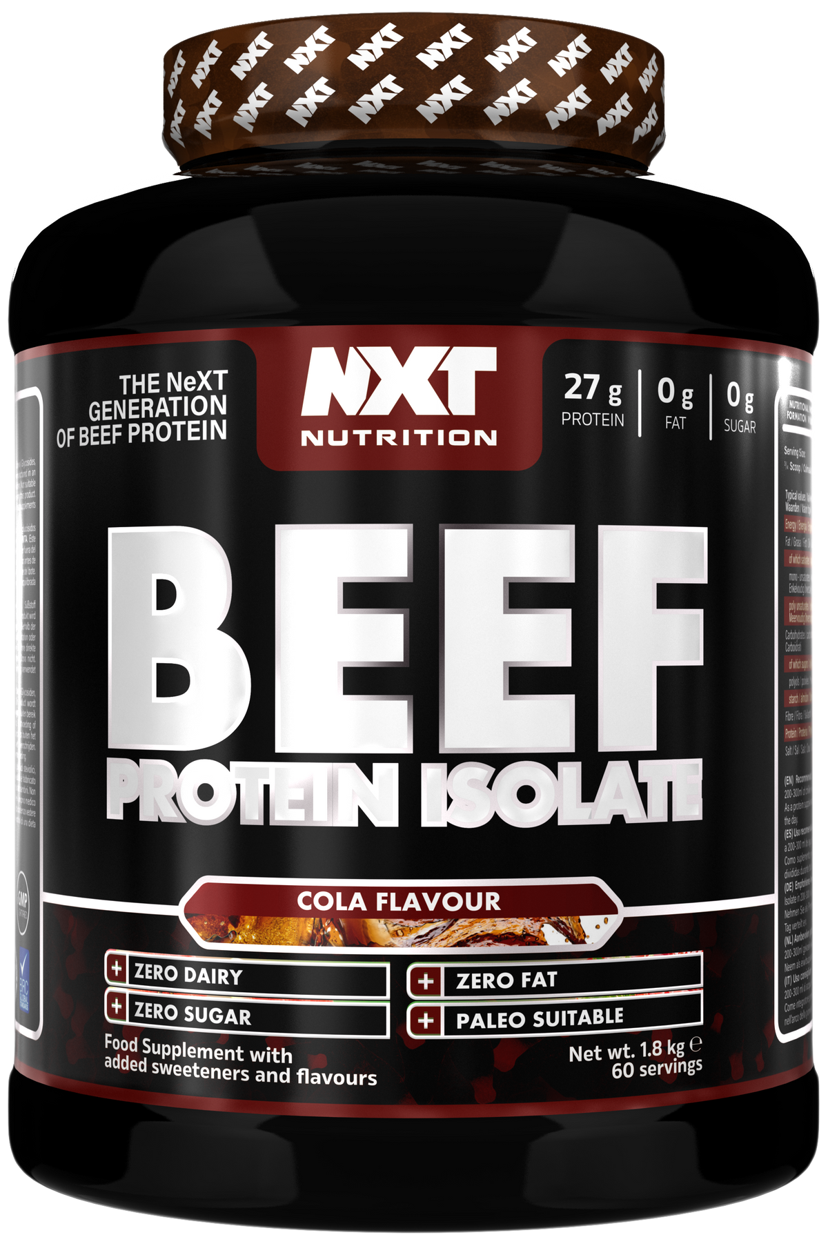 NXT Nutrition Beef Protein Isolate 1.8kg