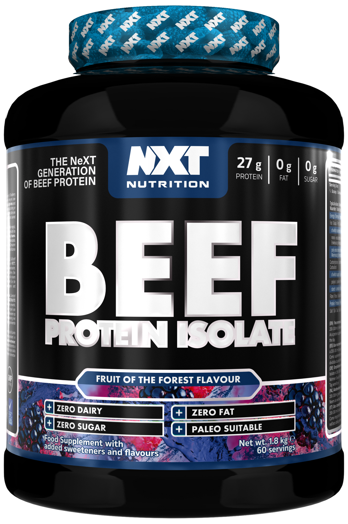NXT Nutrition Beef Protein Isolate 1.8kg
