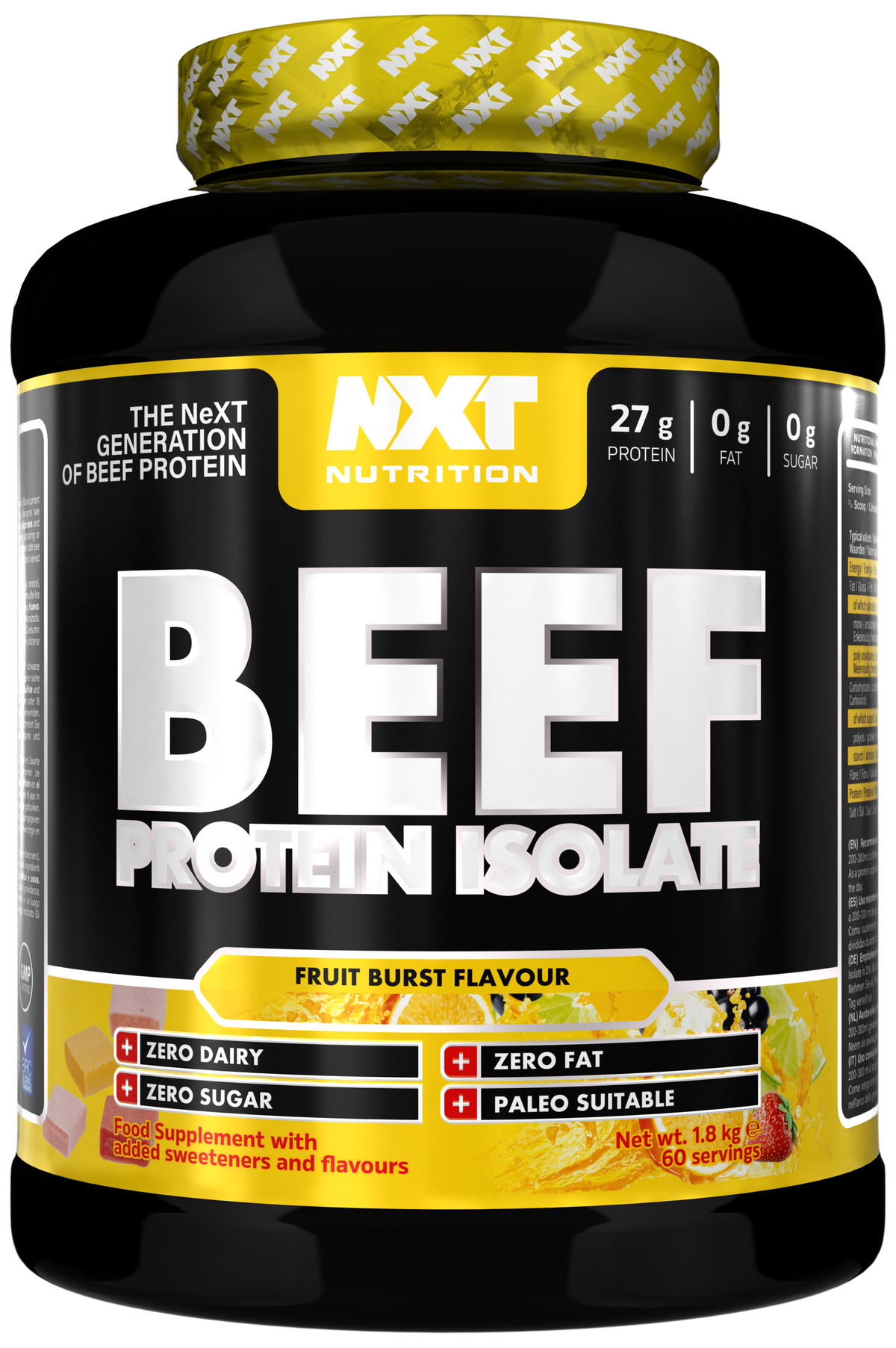 NXT Nutrition Beef Protein Isolate 1.8kg