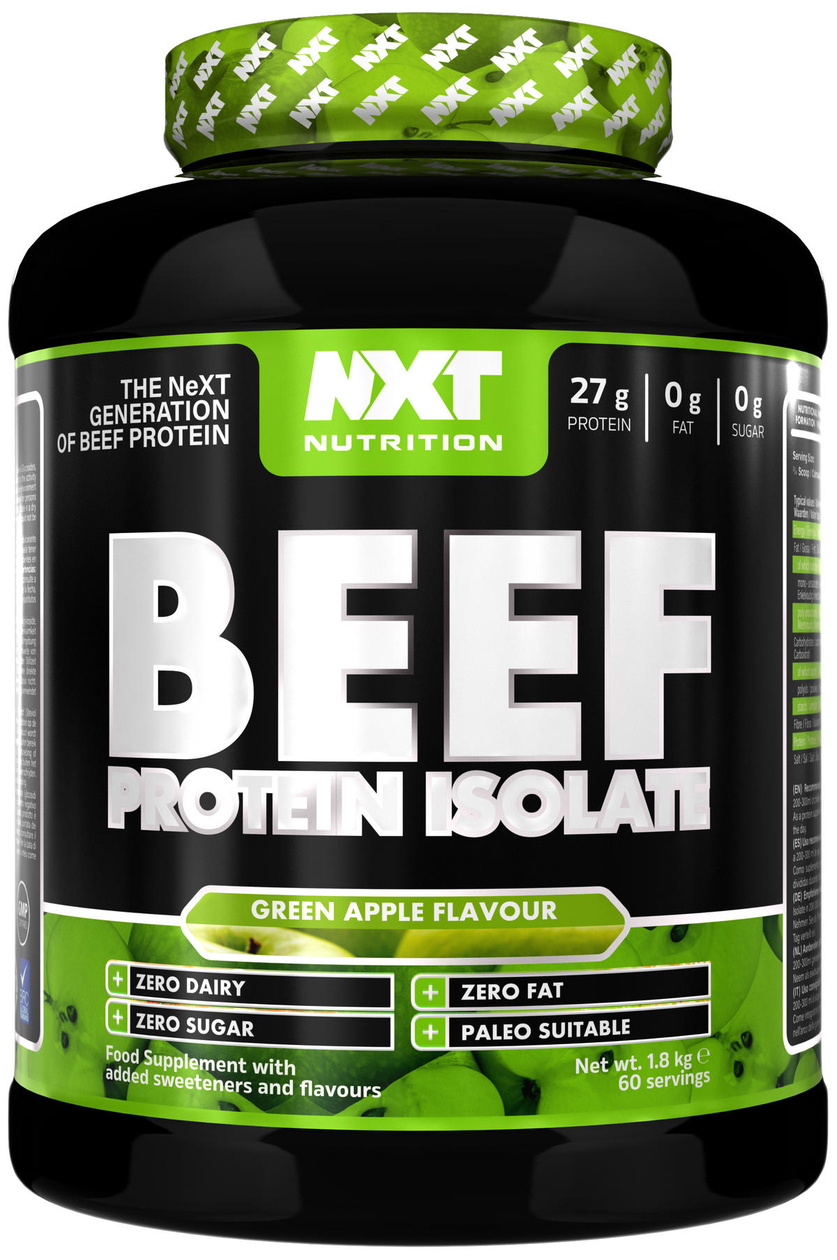 NXT Nutrition Beef Protein Isolate 1.8kg