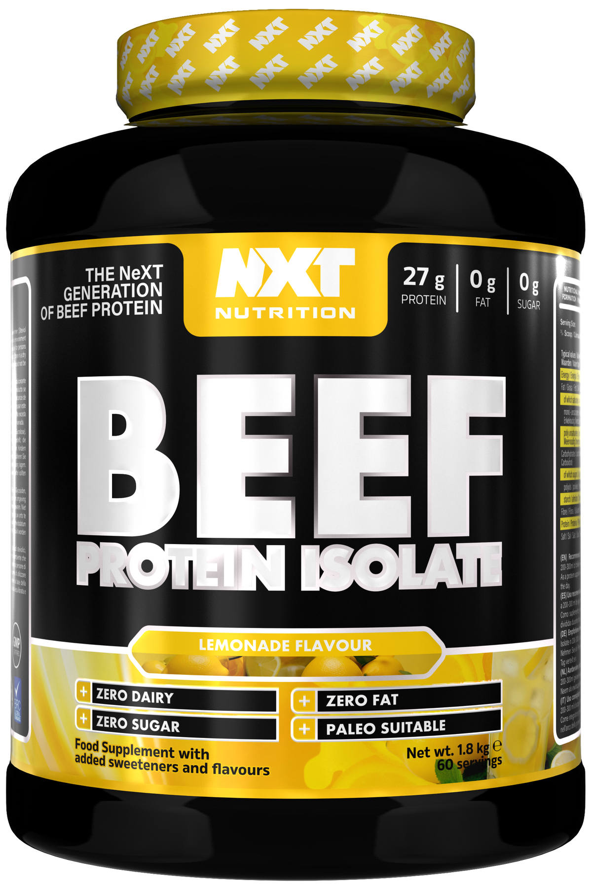 NXT Nutrition Beef Protein Isolate 1.8kg