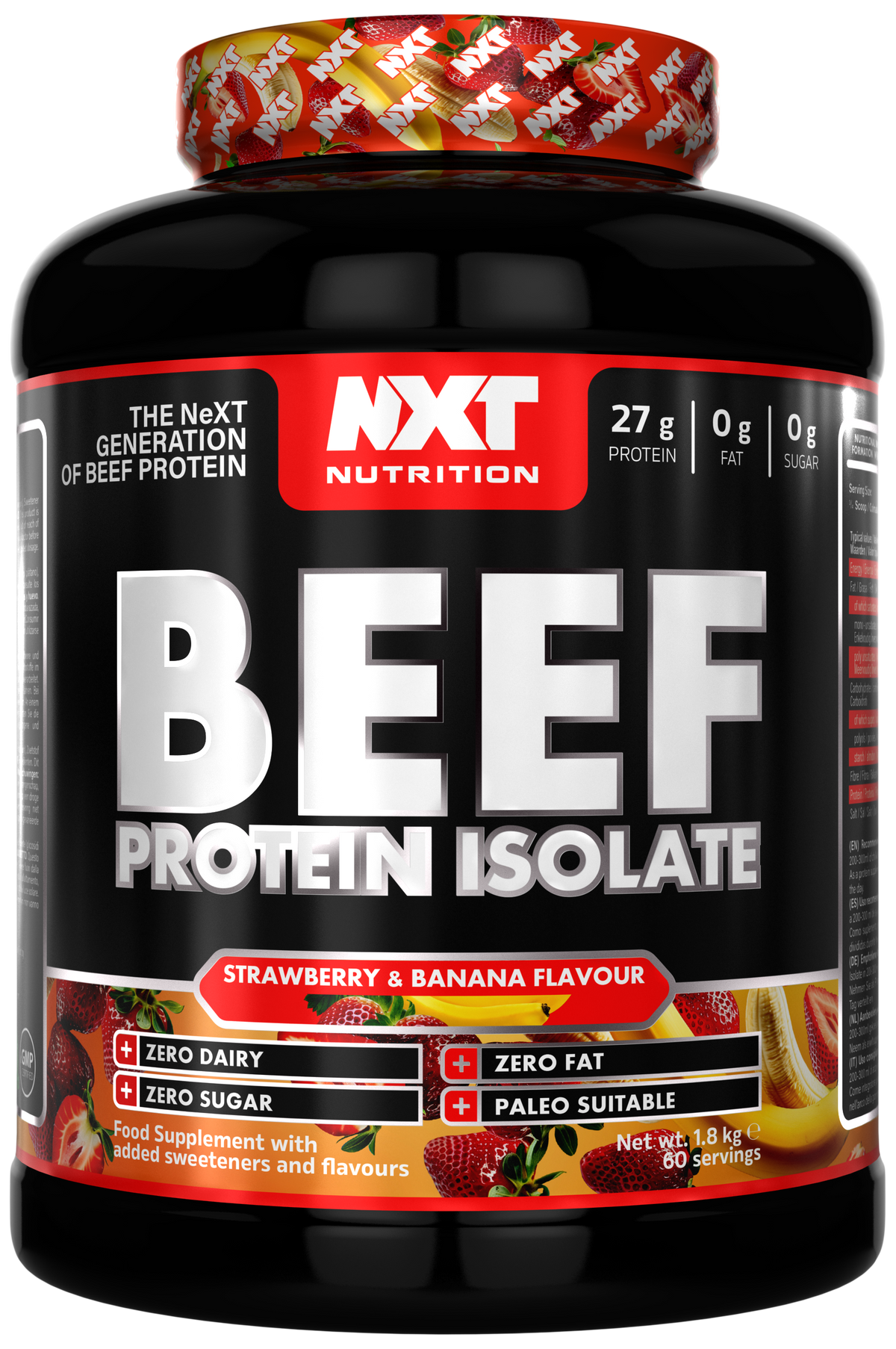 NXT Nutrition Beef Protein Isolate 1.8kg