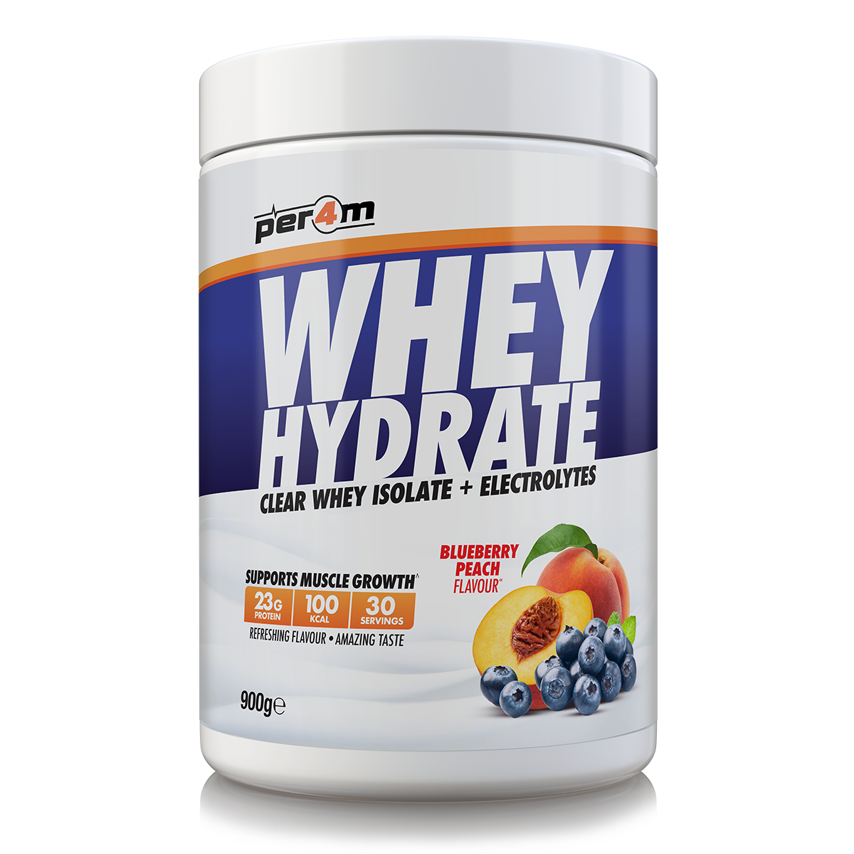 Per4m Whey Hydrate 900g - Blueberry Peach