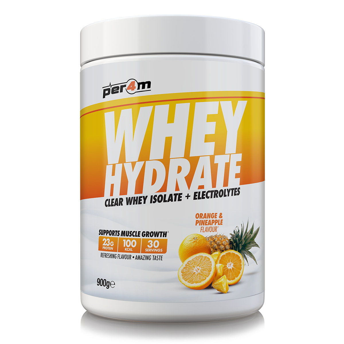 Per4m Whey Hydrate 900g - Orange and Pineapple