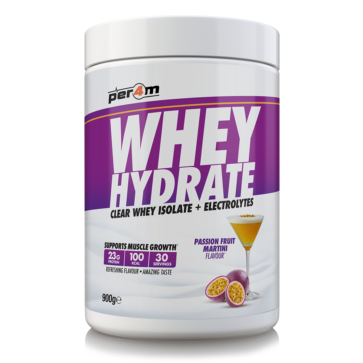 Per4m Whey Hydrate 900g - Passionfruit Martini