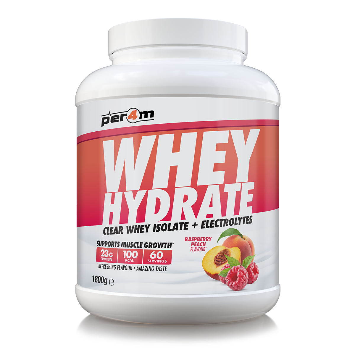 Per4m Whey Hydrate 1.8kg - Raspberry Peach