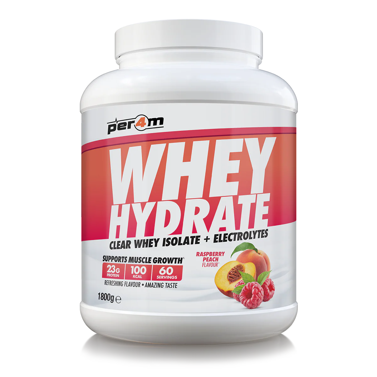 Per4m Whey Hydrate 1.8kg Raspberry Peach
