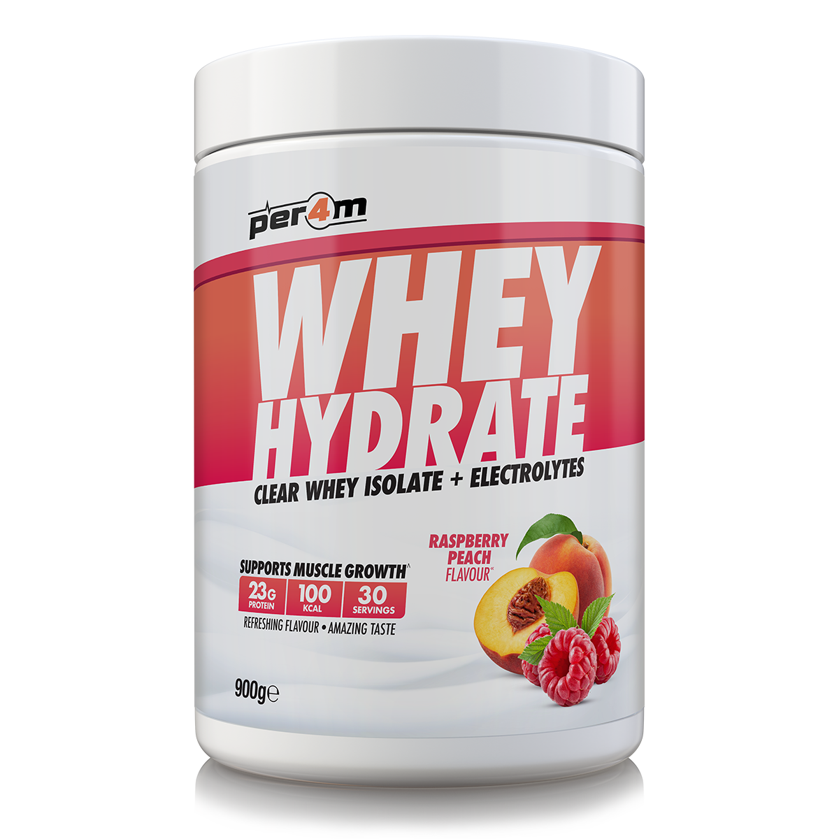 Per4m Whey Hydrate 900g - Raspberry Peach