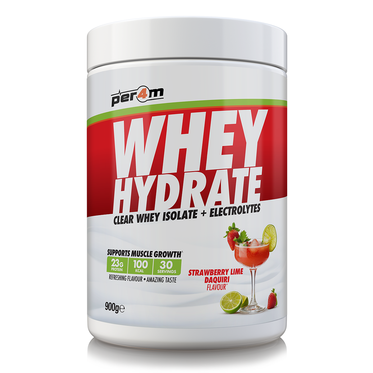 Per4m Whey Hydrate 900g - Strawberry Lime Daiquiri