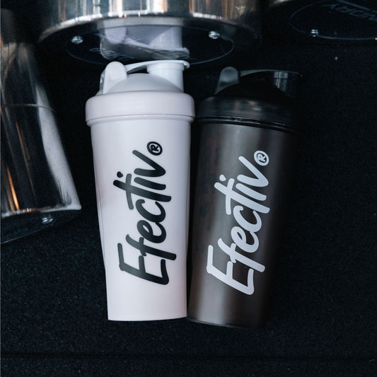 EFECTIV Protein Shaker 600ml White and Black