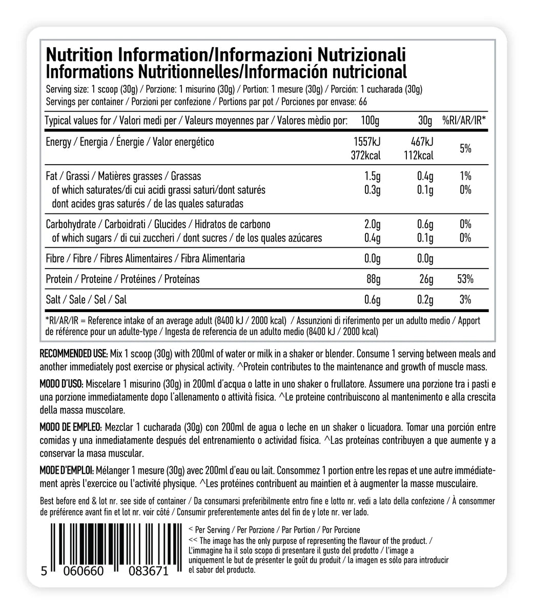 Per4m Isolate Zero 2kg White Chocolate Hazelnut