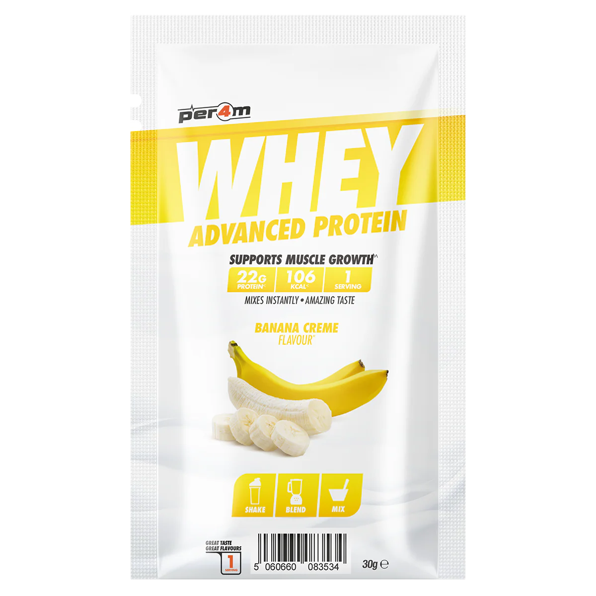 Per4m Advanced Whey Protein Sachet 30g Banana Cream