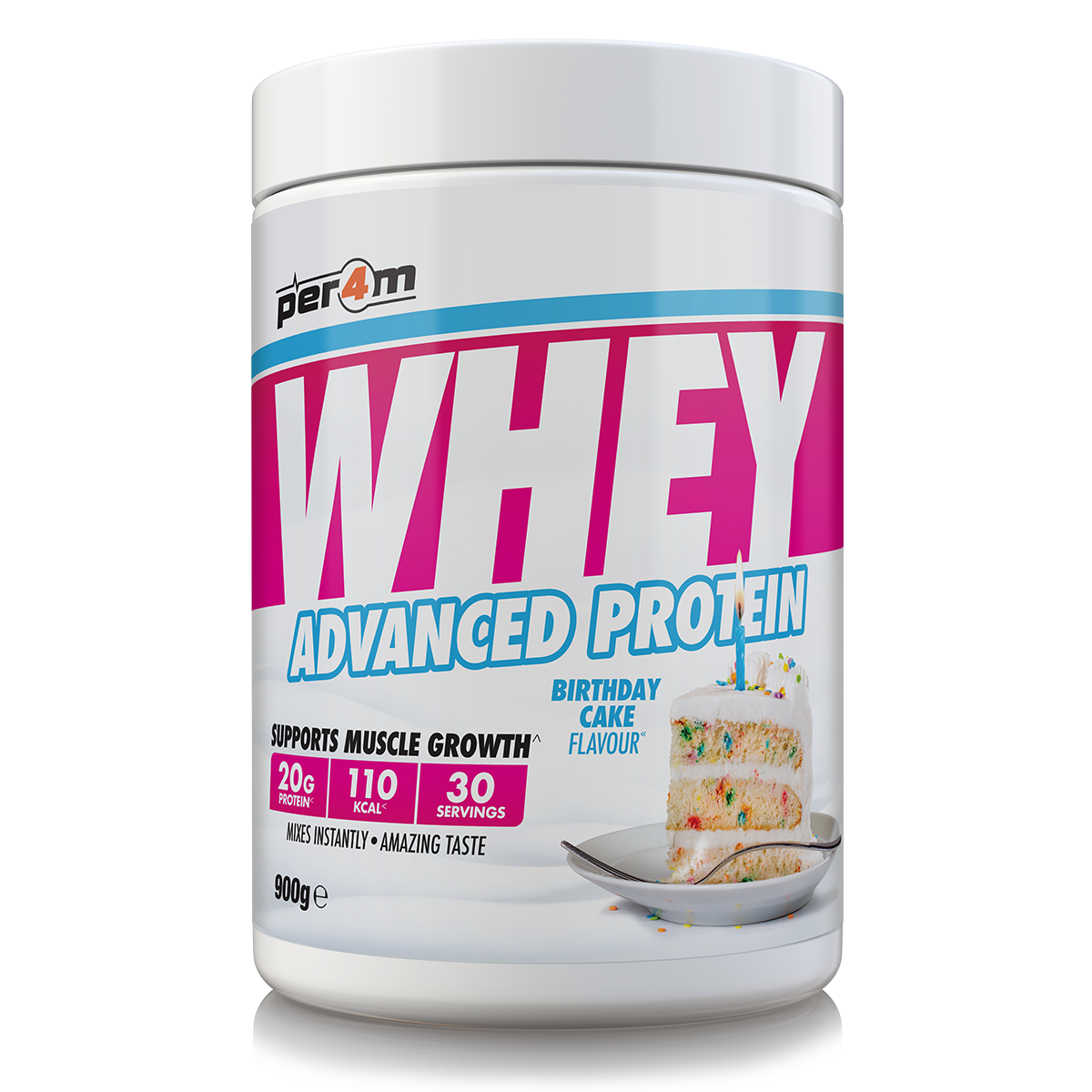 Per4m Advanced Whey Protein 900g - Birthday Cake