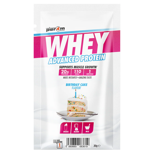 Per4m Advanced Whey Protein Sachet 30g Birthday Cake