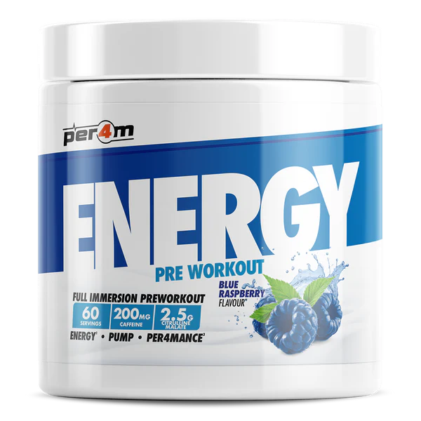 Per4m Energy Pre Workout 390g Blue Raspberry