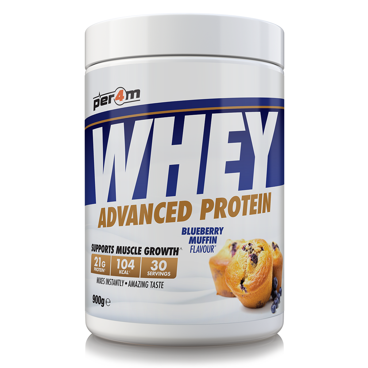 Per4m Advanced Whey Protein 900g - Blueberry Muffin