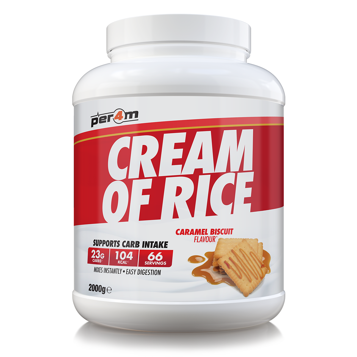 Per4m Cream of Rice 2kg - Caramel Biscuit