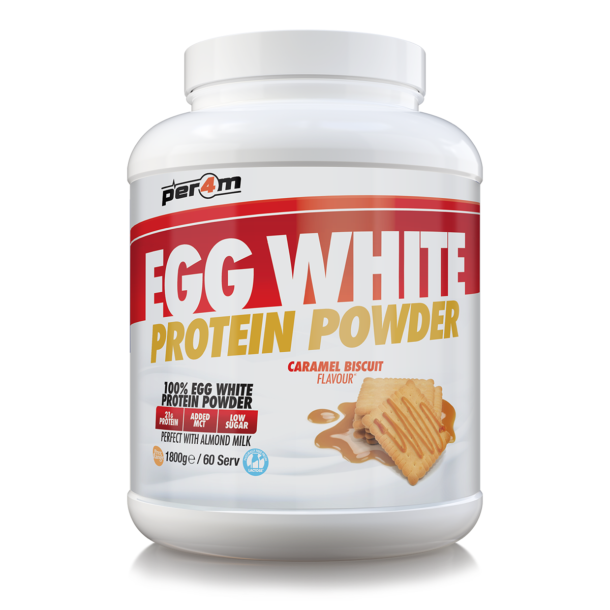 Per4m Egg Protein 1.8kg - Caramel Biscuit