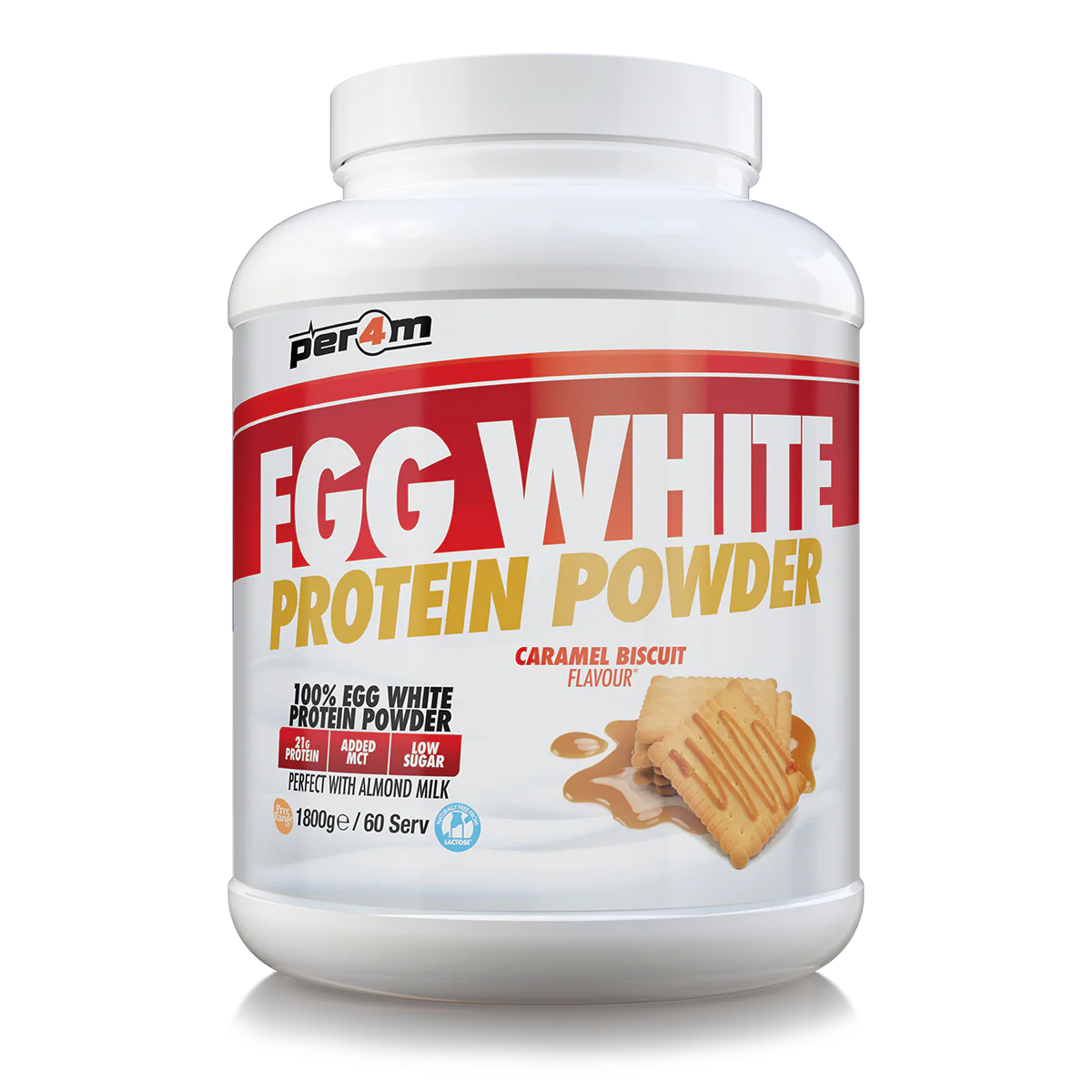 Per4m Egg Protein 1.8kg Caramel Biscuit