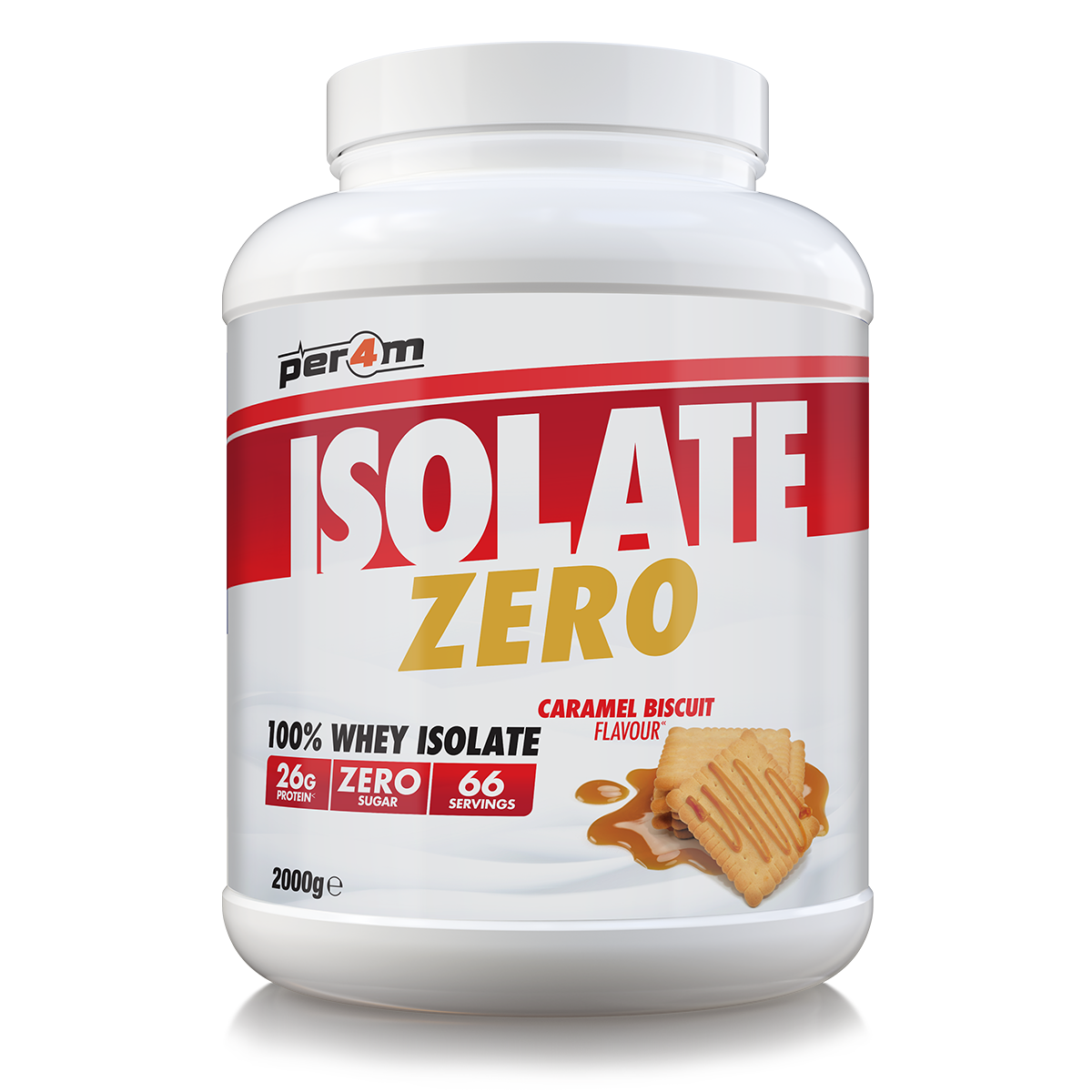 Per4m Isolate Zero 2kg - Caramel Biscuit