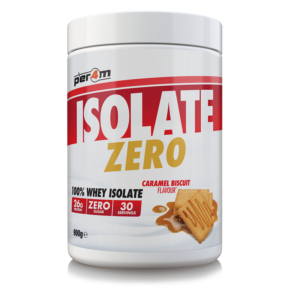 Per4m Isolate Zero 900g - Caramel Biscuit