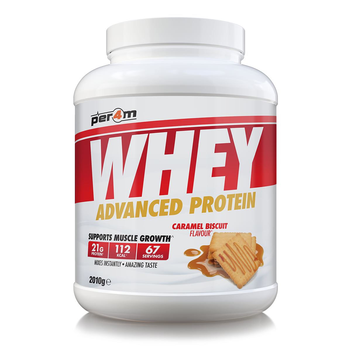 Per4m Advanced Whey Protein 2.01kg - Caramel Biscuit