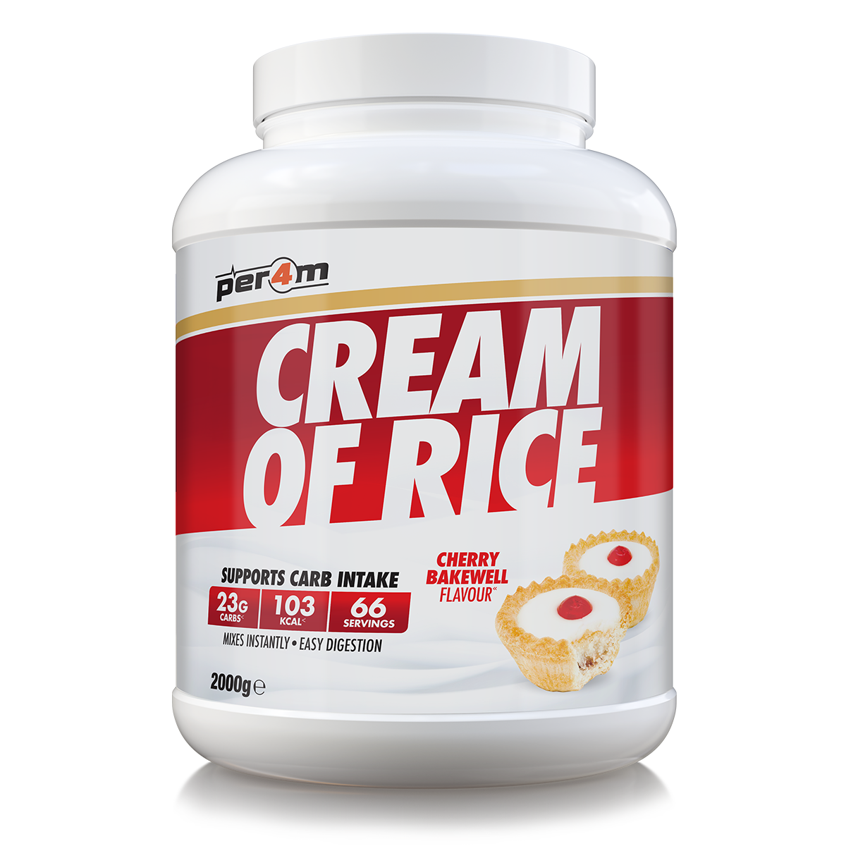 Per4m Cream of Rice 2kg - Cherry Bakewell