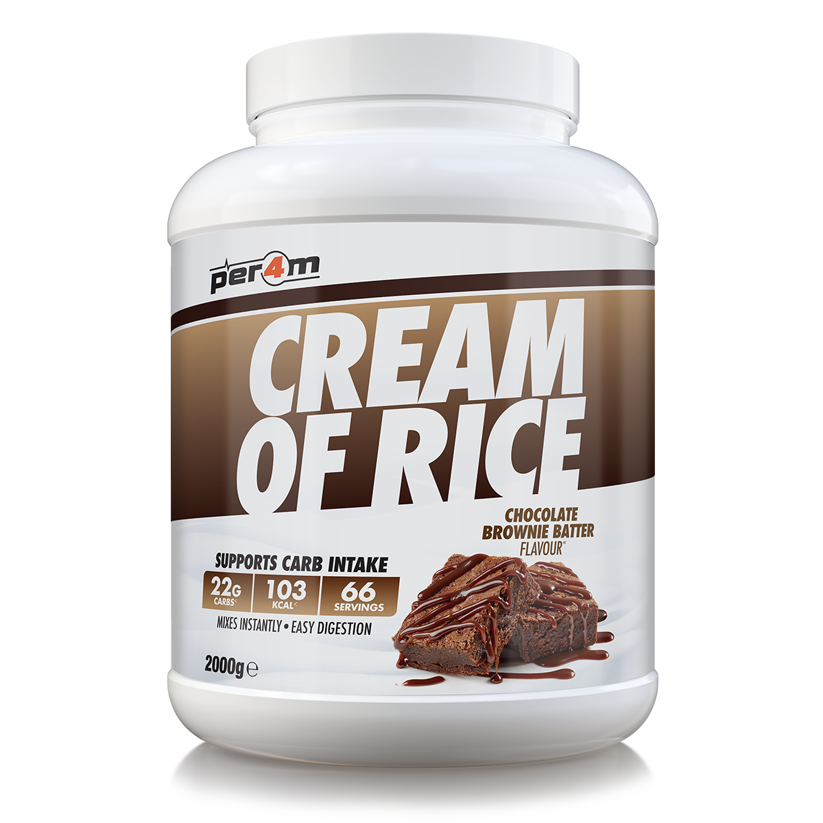 Per4m Cream of Rice 2kg - Chocolate Brownie Batter
