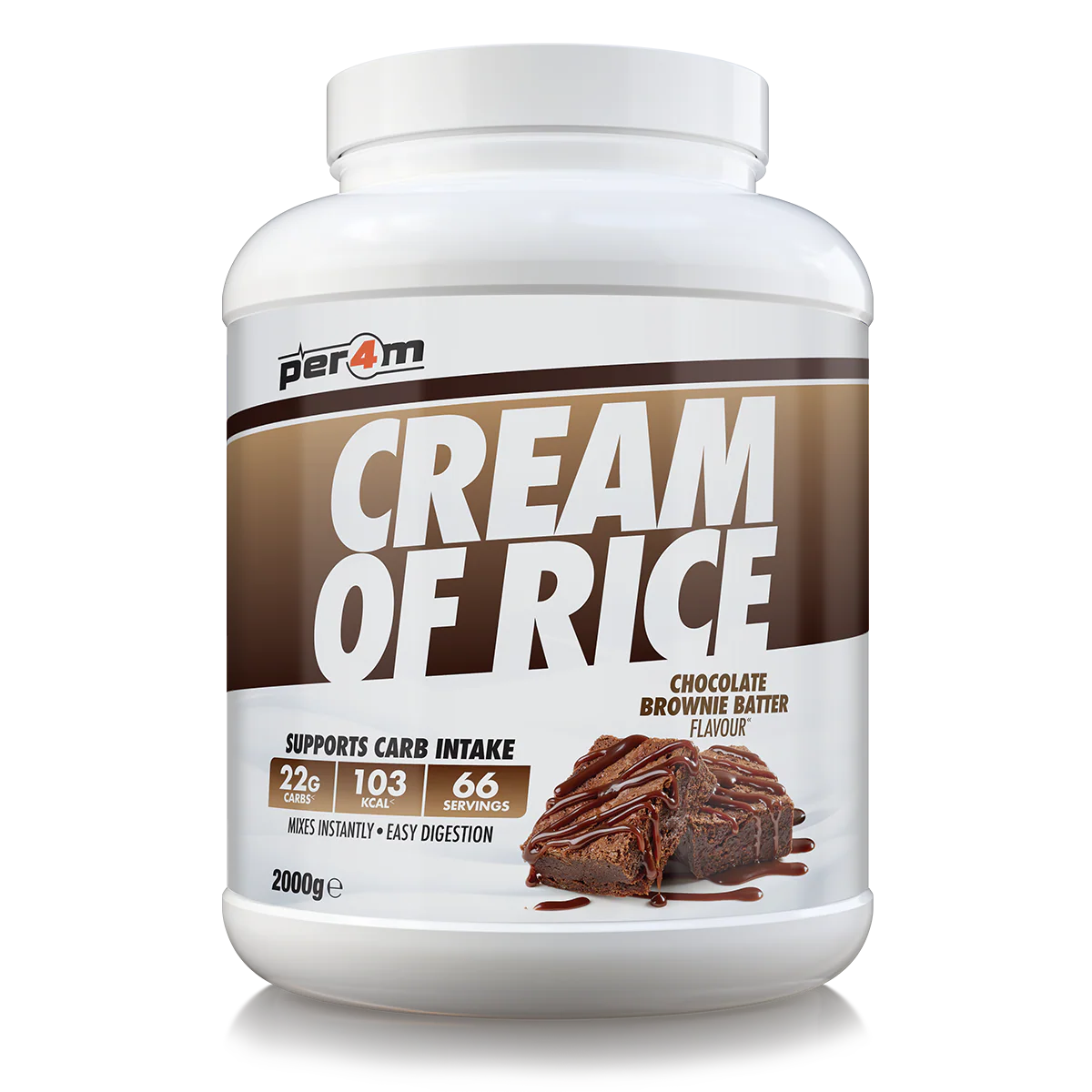 Per4m Cream of Rice 2kg Chocolate Brownie Batter