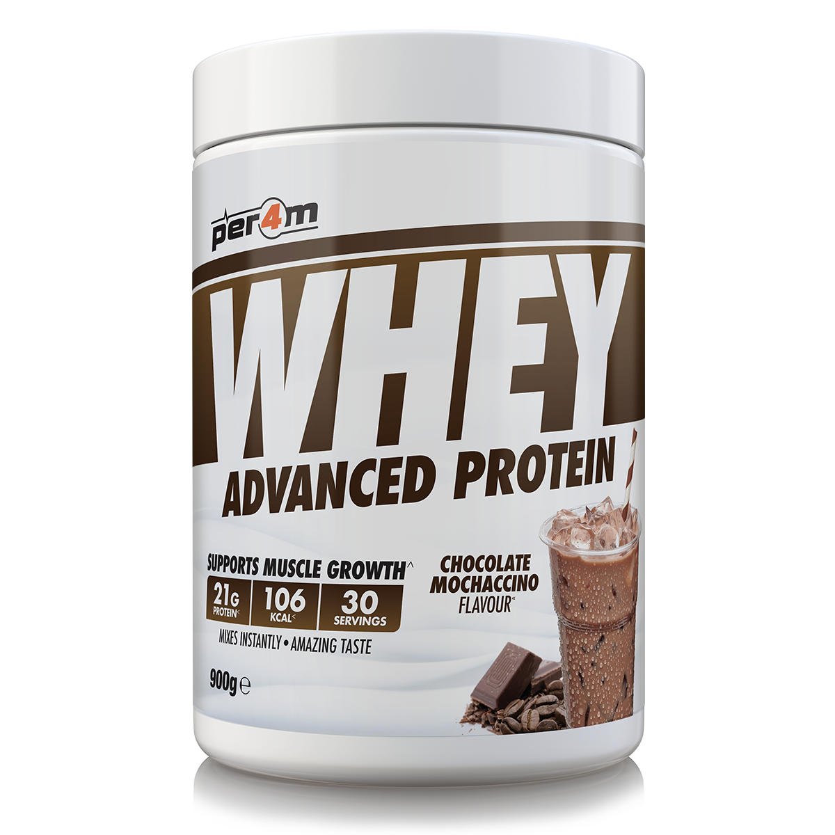 Per4m Advanced Whey Protein 900g - Chocolate Mochaccino