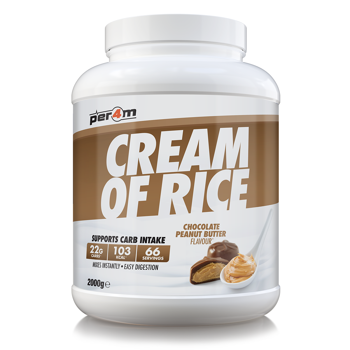 Per4m Cream of Rice 2kg - Chocolate Peanut Butter