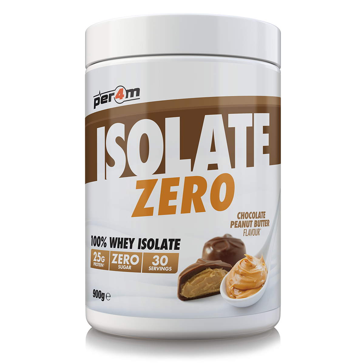 Per4m Isolate Zero 900g - Chocolate Peanut Butter