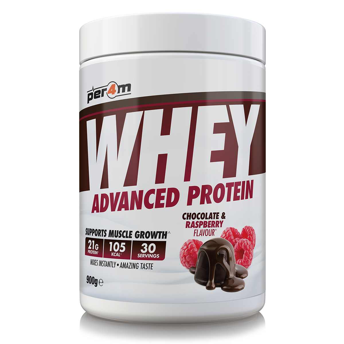 Per4m Advanced Whey Protein 900g - Chocolate & Raspberry