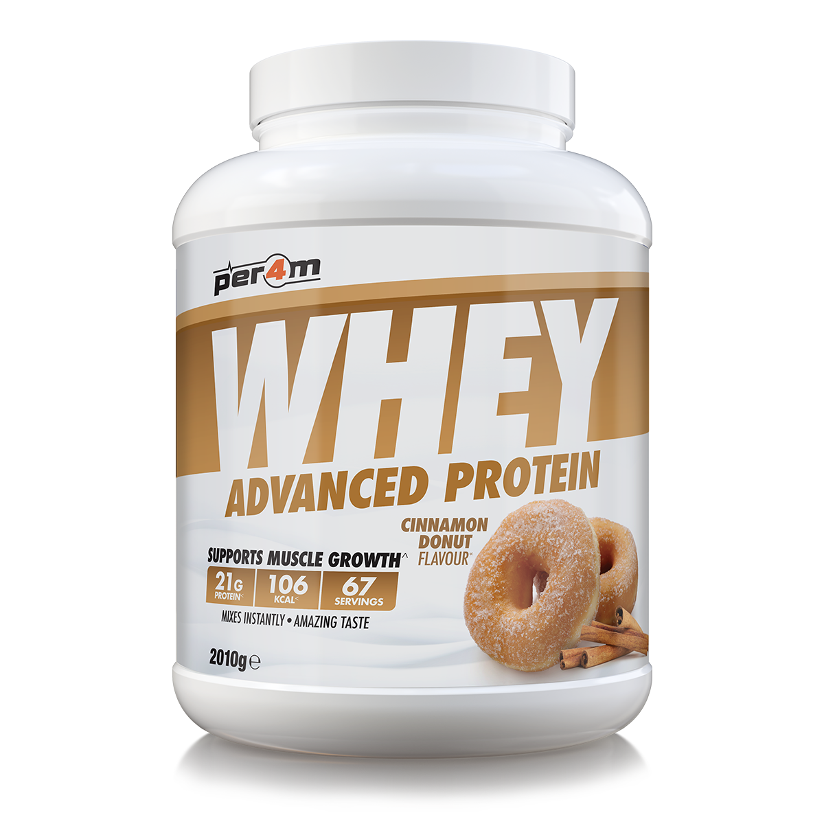 Per4m Advanced Whey Protein 2.01kg - Cinnamon Donut