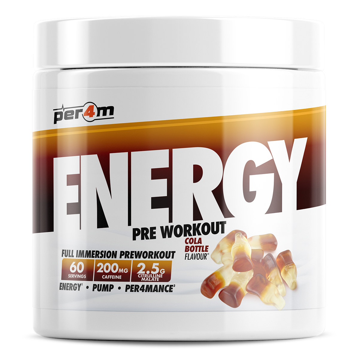 Per4m Energy Pre Workout 390g - Cola Bottle