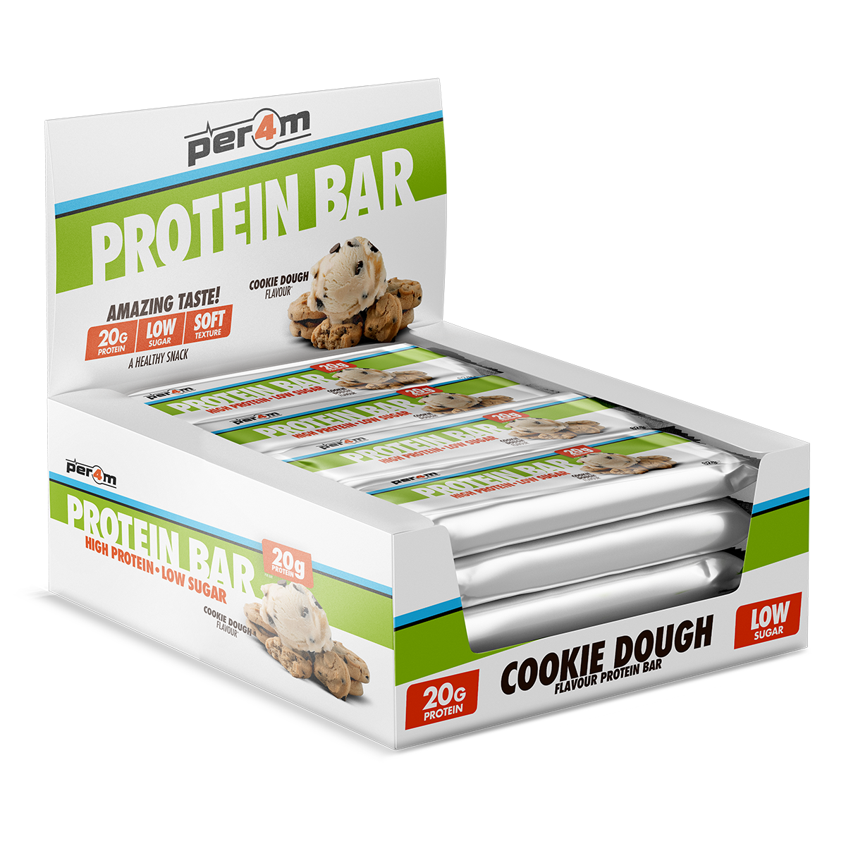 Per4m Protein Bar 12x62g - Cookie Dough
