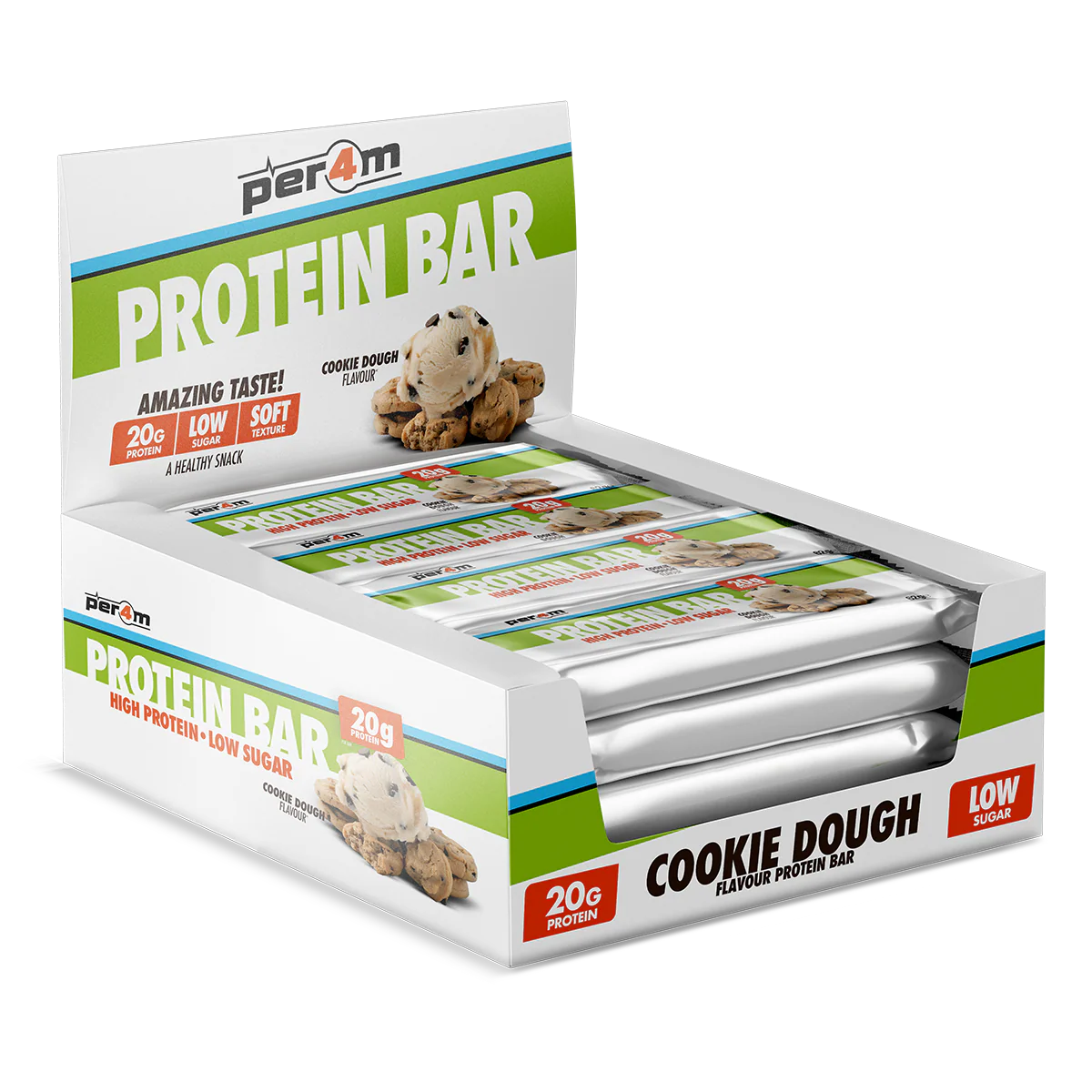 Per4m Protein Bar  12x62g Cookie Dough